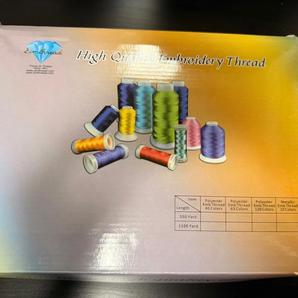 Simthread High Quality Embroidery Thread Set - Picture 2 of 3